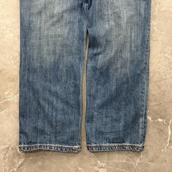 Vintage Rocawear Jeans Mens 34x34 Baggy Loose Denim Embroidered Hip Hop Rap Jay - Picture 6 of 16